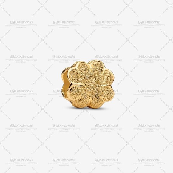 Pandora Textured Clover Mini Charm - Picture 1 of 6